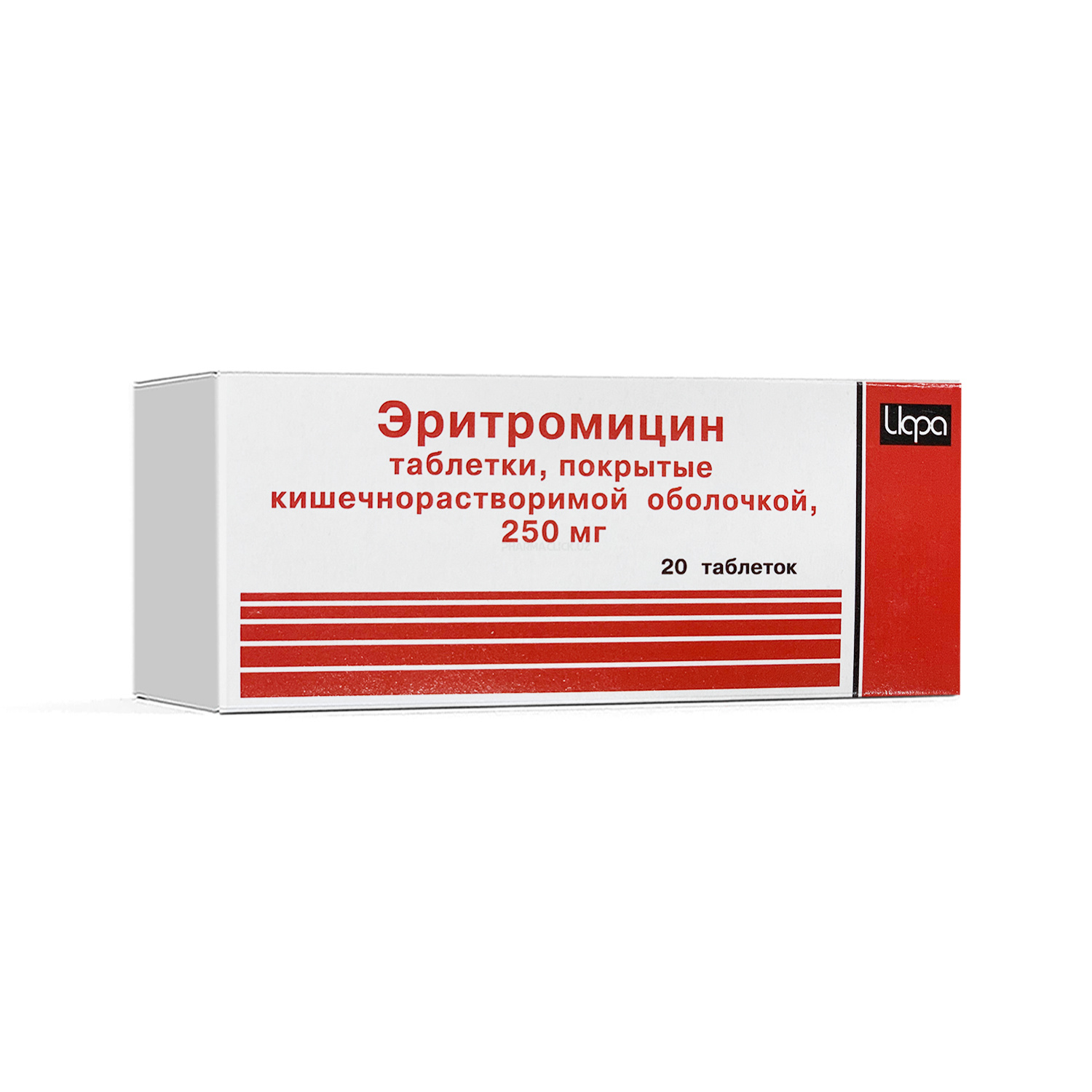 Эритромицин таб 250 мг № 20  Ирбитский ХФЗ