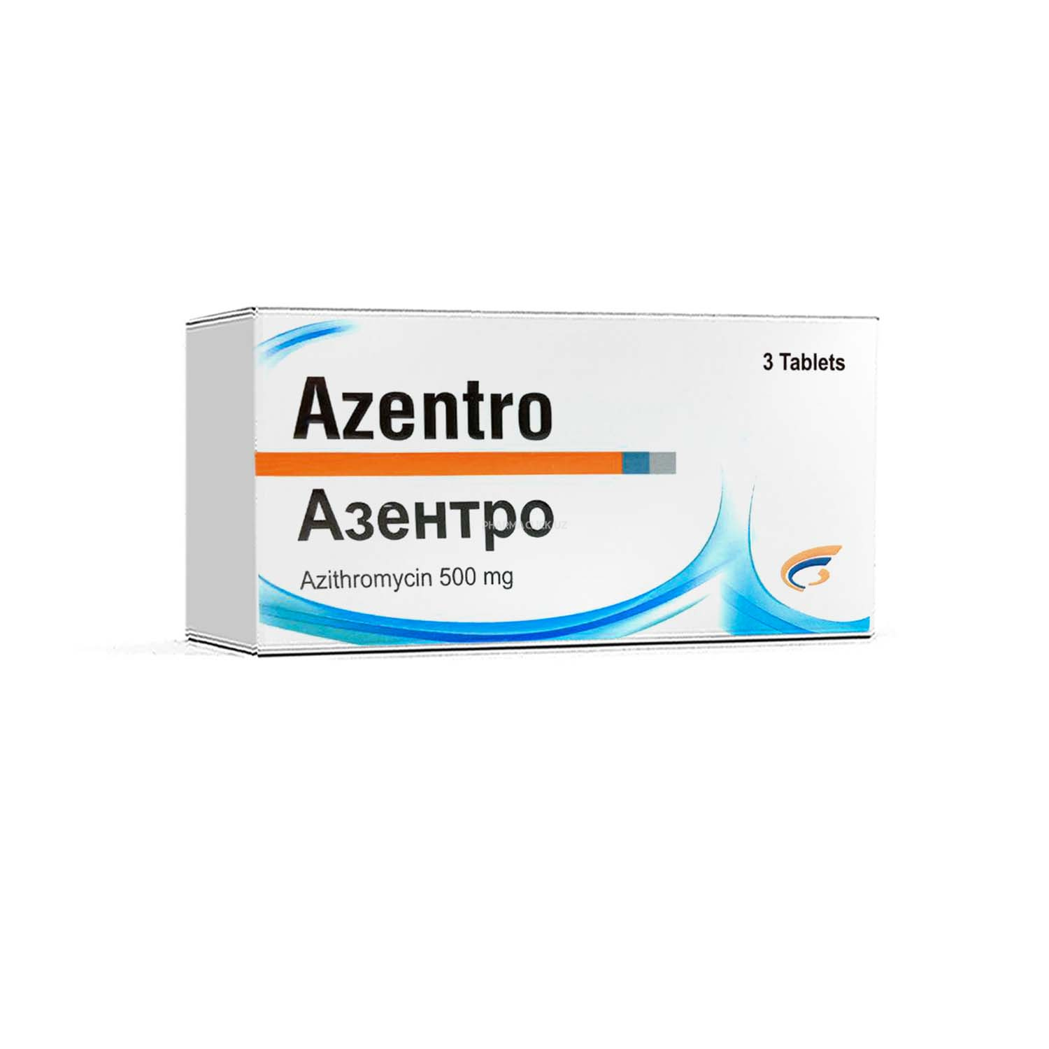 Азентро табл. 500 № 3 (Азитромицин)