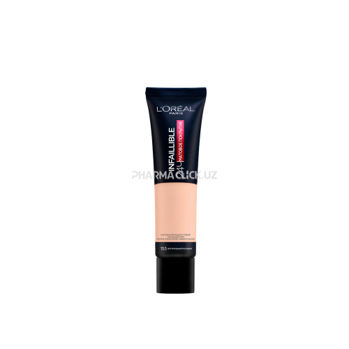 L'OREAL PARIS УЛЬТРАМАТИРУЮЩИЙ СТОЙКИЙ ТОНАЛЬНЫЙ КРЕМ «INFAILLIBLE 24Ч МАТОВОЕ ПОКРЫТИЕ», ТОН 155, 30МЛ