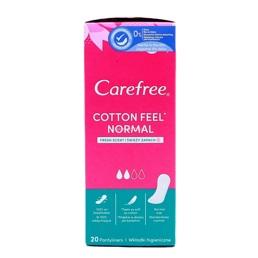 Ежедневные гигиенические прокладки Carefree Cotton Feel Normal 20 шт