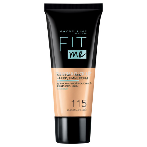 Тональный крем для лица Fit Me оттенок 115 розово-бежевый, 30 мл