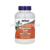 Магний в капсулах, 400 мг NOW Foods 180 растительных капсул 