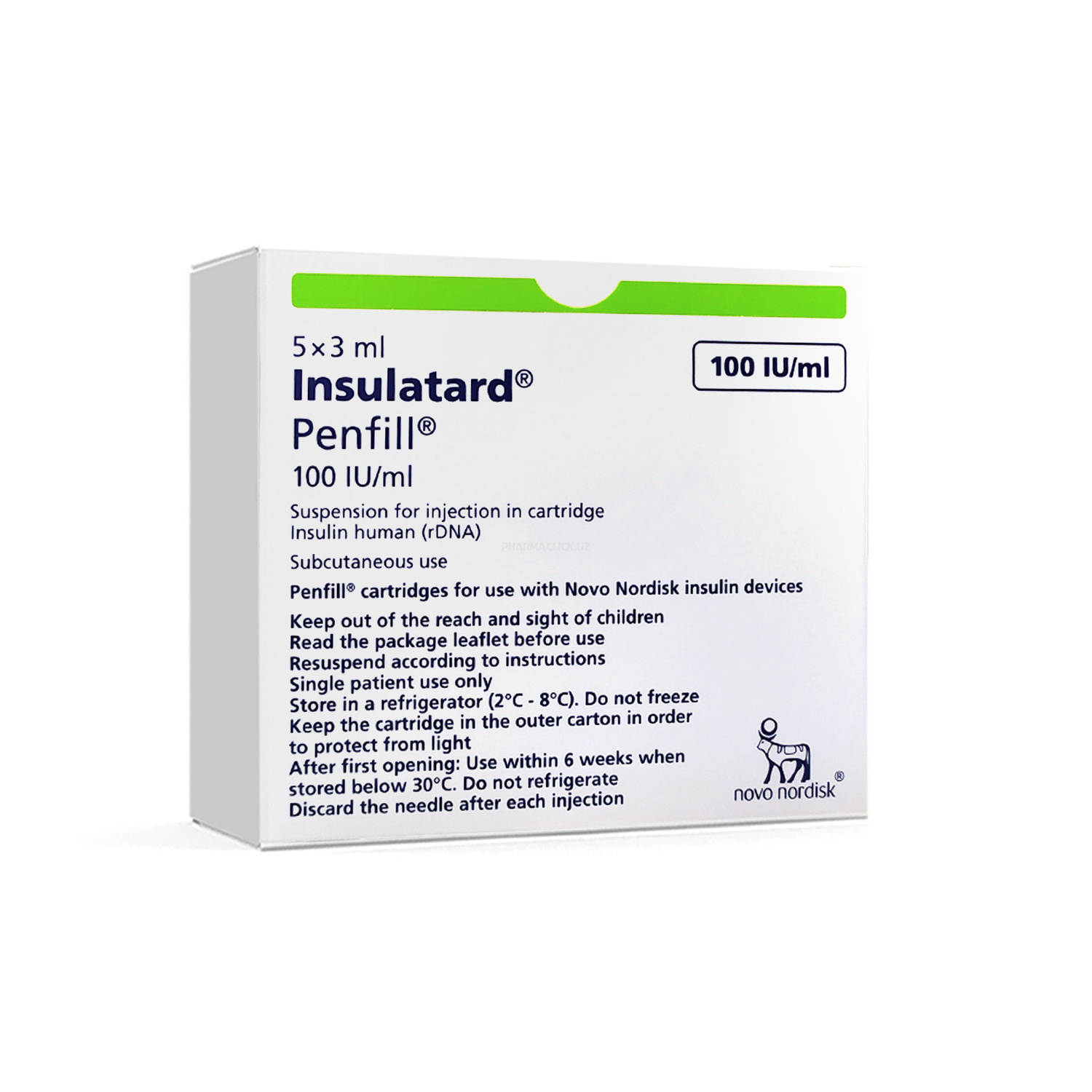 Insulatard 100 ME / ml / 3 ml №5