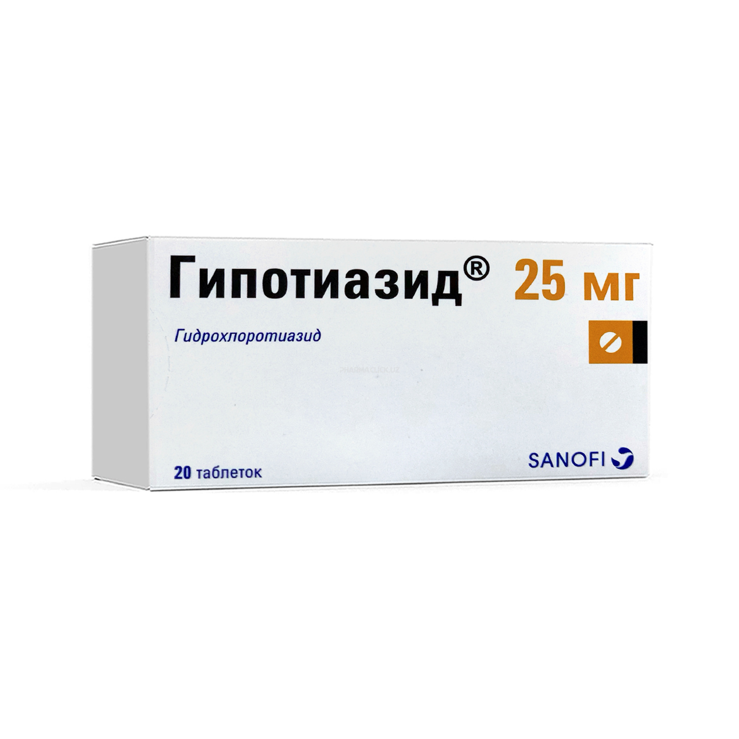 Gipotiazid tab 25 mg №20