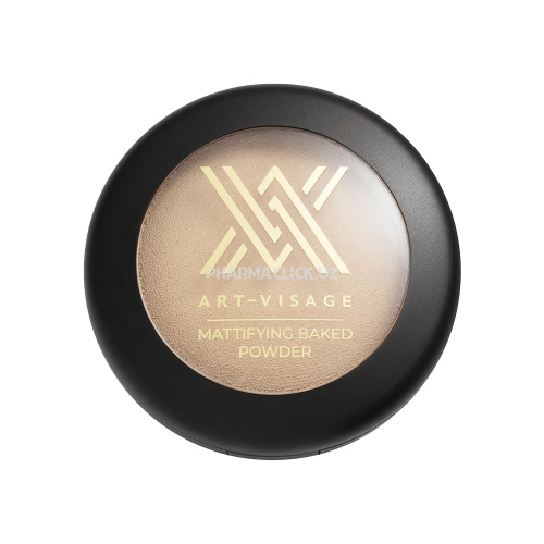 Пудра для лица запеченная Art-Visage VELVET MINERAL, оттенок 02 Золотисто-бежевый