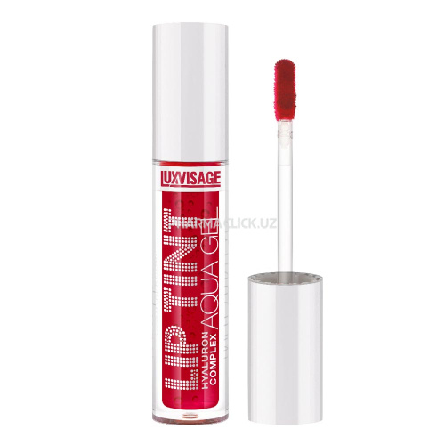 Тинт для губ LUXVISAGE Lip Tint Aqua Gel Hyaluron Complex, с гиалуроновым комплексом, тон 02