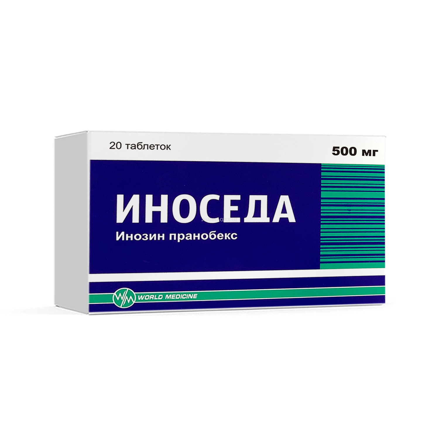Inoseda tabletkalar 500 mg №20