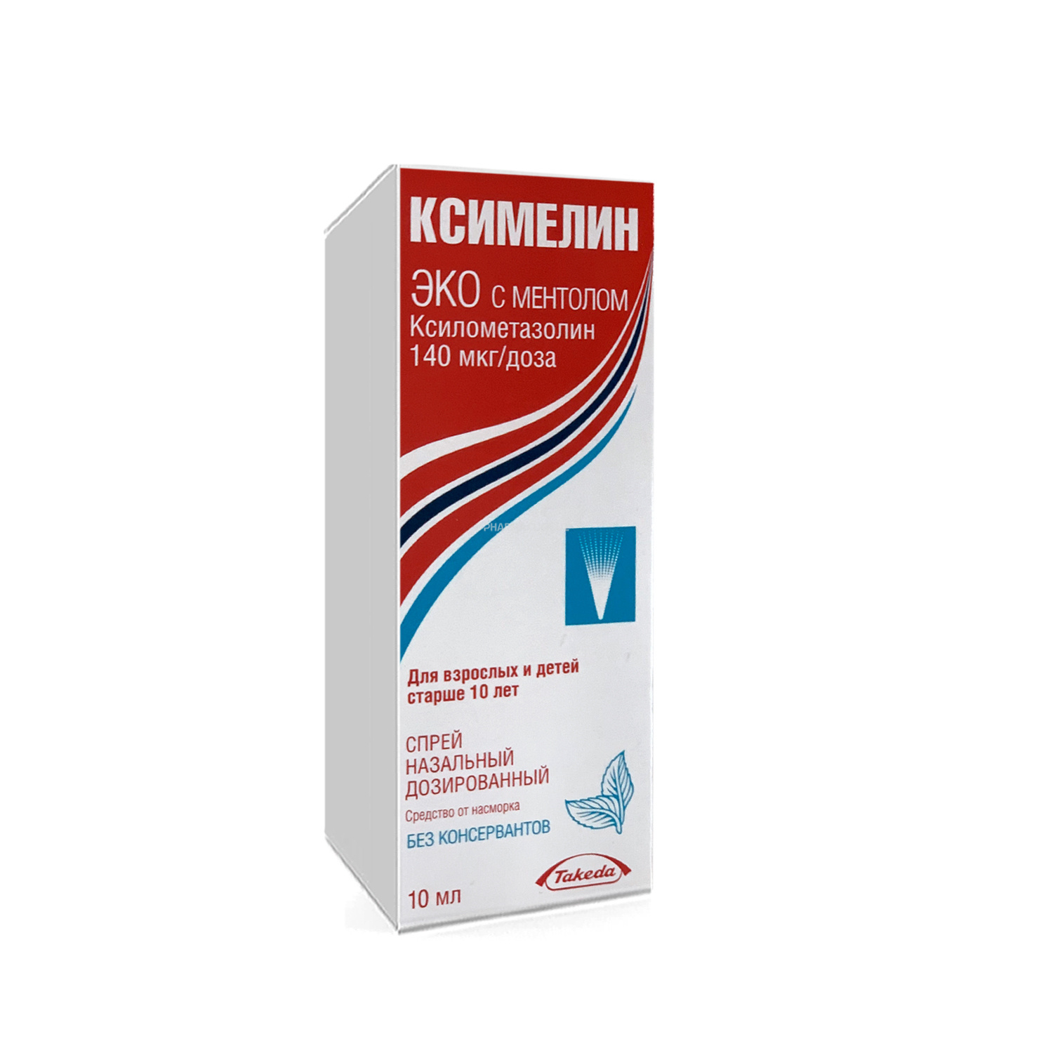 Ксимелин ЭКО спрей назальный Ментол 0,1%-140мкг/доза 10 мл