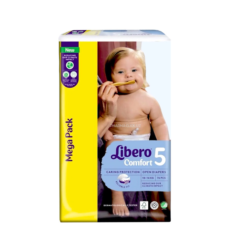 Подгузники детские Libero Comfort 5 mx (10-14КГ) 76шт