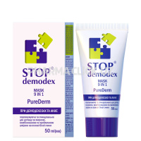 Маска 9 в 1 Маска Pure Derm Stop demodex, 50мл