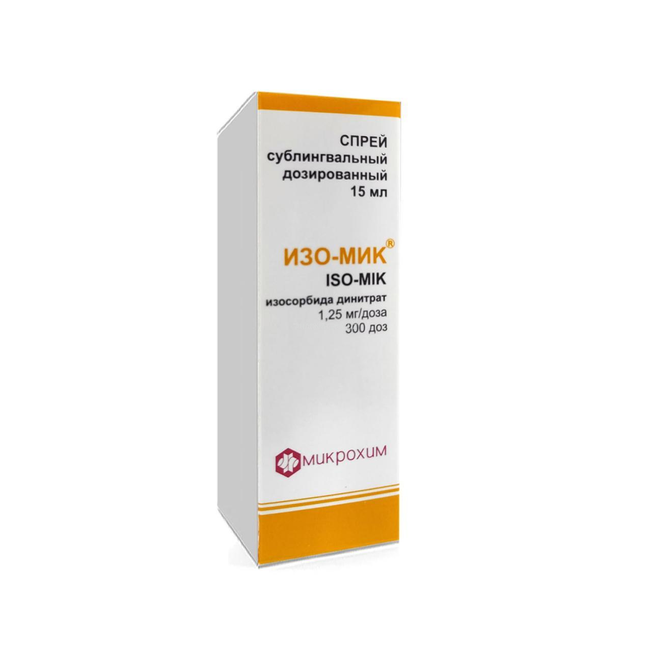 Izo-Mik sprey 1,25 mg / doza 300 doz 15ml