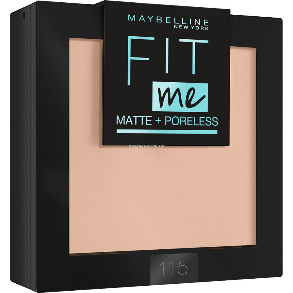 Пудра для лица матовая Maybelline New York "Fit me", оттенок: 115 слоновая кость, 10мл