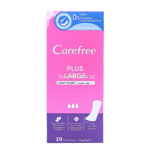 Carefree® Large Plus Fresh салфетки ароматизированные 20 шт (TR) - 1