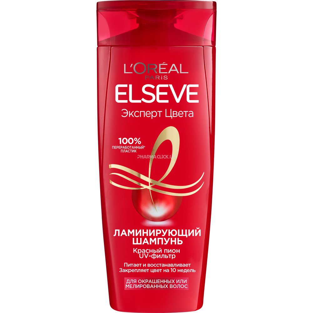 Шампунь ламинирующий для окрашенных волос L’Oréal Elseve, Эксперт Цвета 400мл