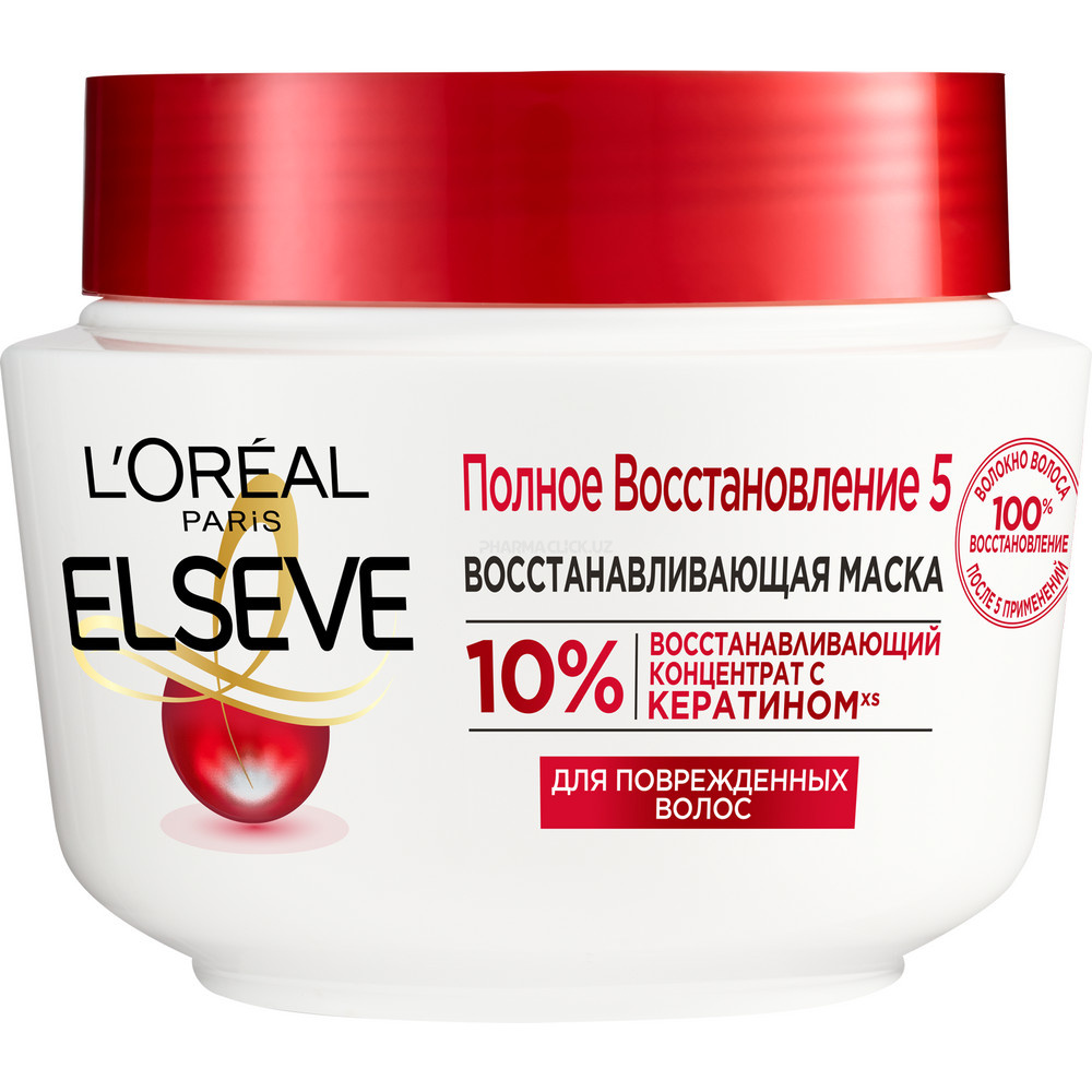 Маска для поврежденных волос L’Oréal Elseve, Полное Восстановление 5 300мл