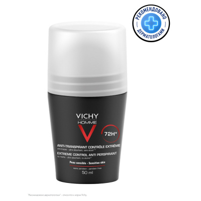 VICHY HOMME Dezodorant против избыточного потоотделения 72 часа, 50 мл