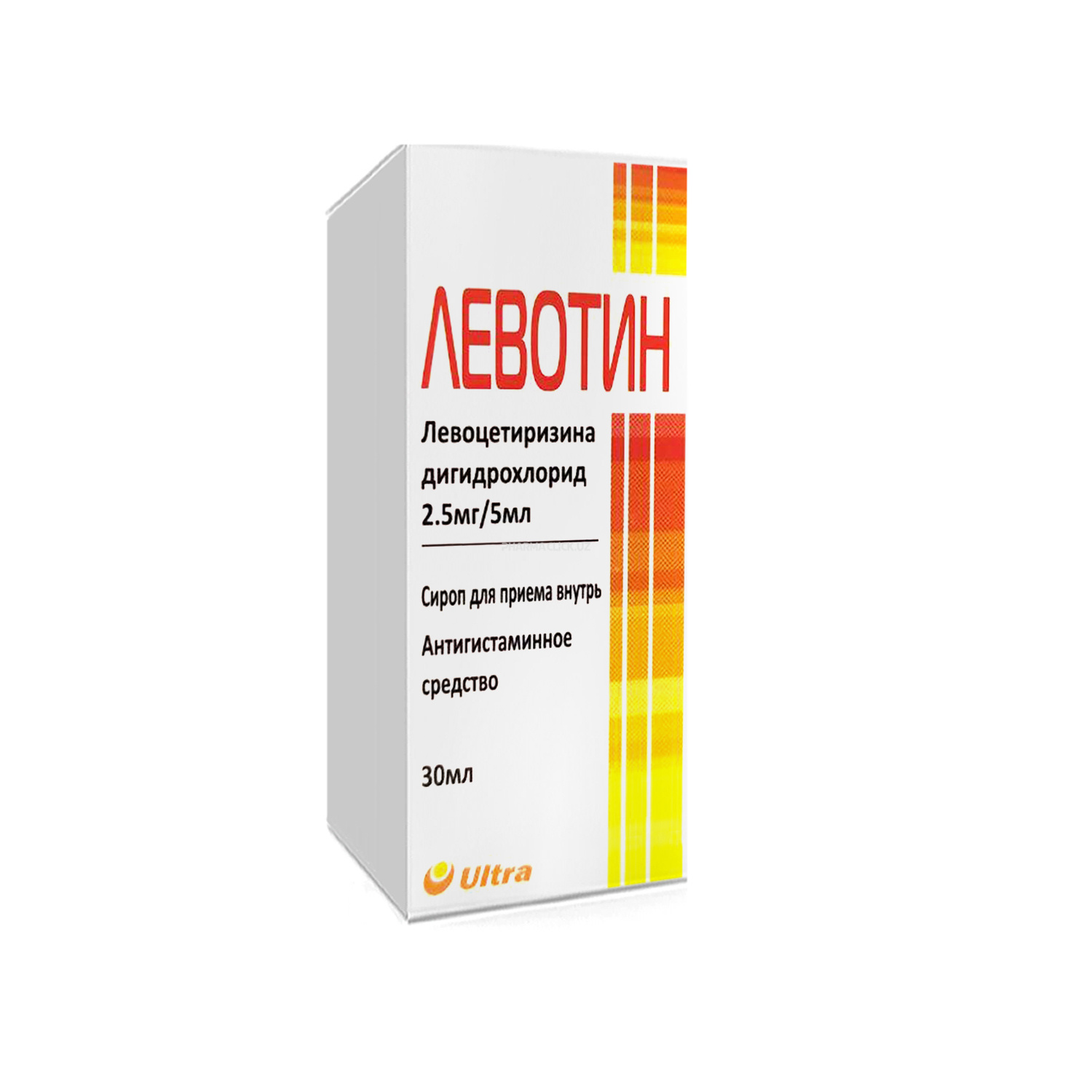 Levotin sirop 2,5 mg / 5 ml dan 30 ml