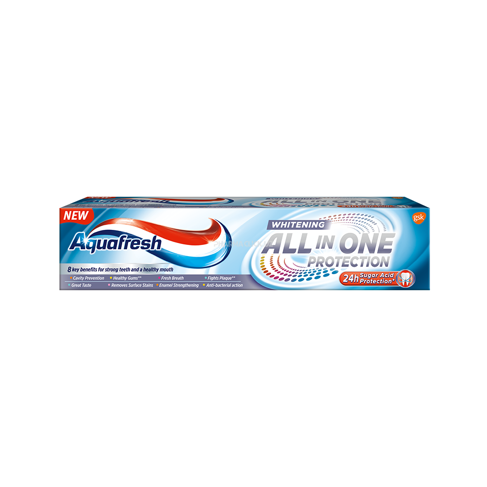 Паста зубная Aquafresh All in One Protection Отбеливающая 100мл