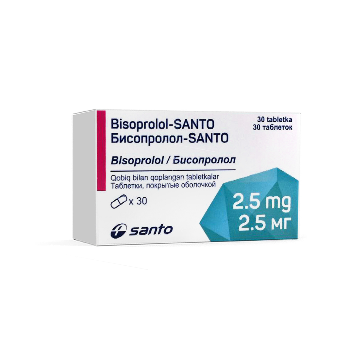 Bisoprolol-SANTO tab. 2,5mg №30