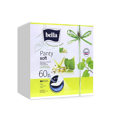 Ежедневные прокладки "Bella PANTY SOFT" Tilia 60шт 