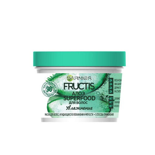 Маска Garnier Fructis SuperFood Алоэ 3в1 Увлажение  350 мл Pharmaclick