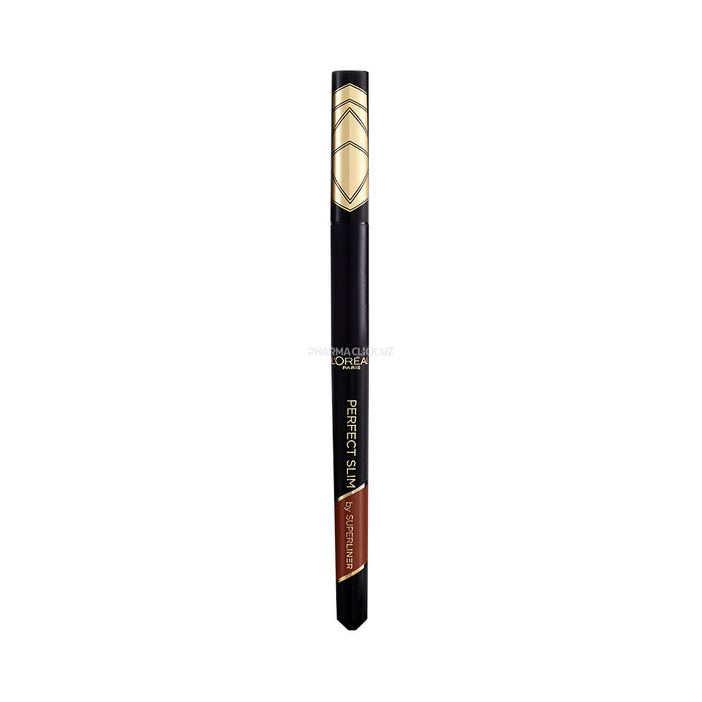 Подводка для контура глаз, L’Oréal "Super Liner Perfect Slim", оттенок: 03, коричневый, 1мл