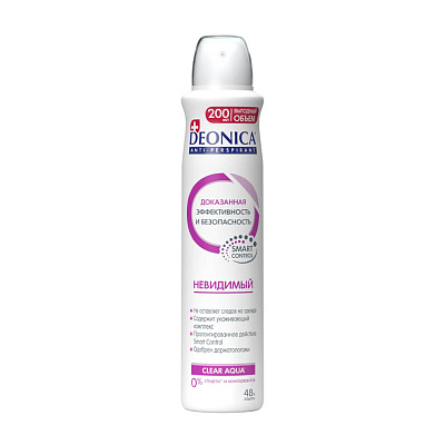 DEONICA Deodorantlar va antiperspirantlar НЕВИДИМЫЙ, 200мл