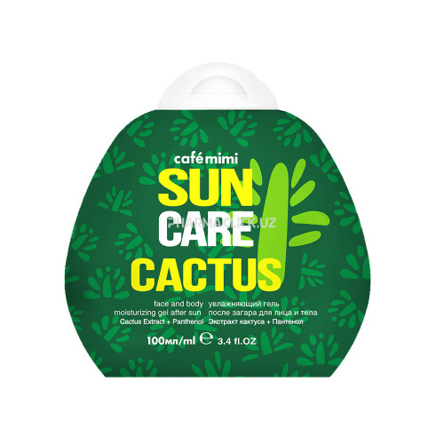 Увлажняющий гель после загара для лица и тела Cafe Mimi Cactus 100мл
