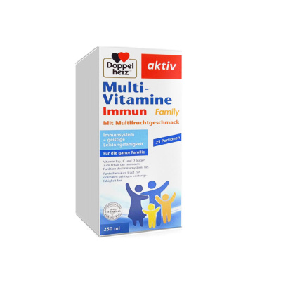 Doppelgerts tizimlari butun oila uchun immun tizimini qo‘llab-quvvatlash uchun sirop 250 ml