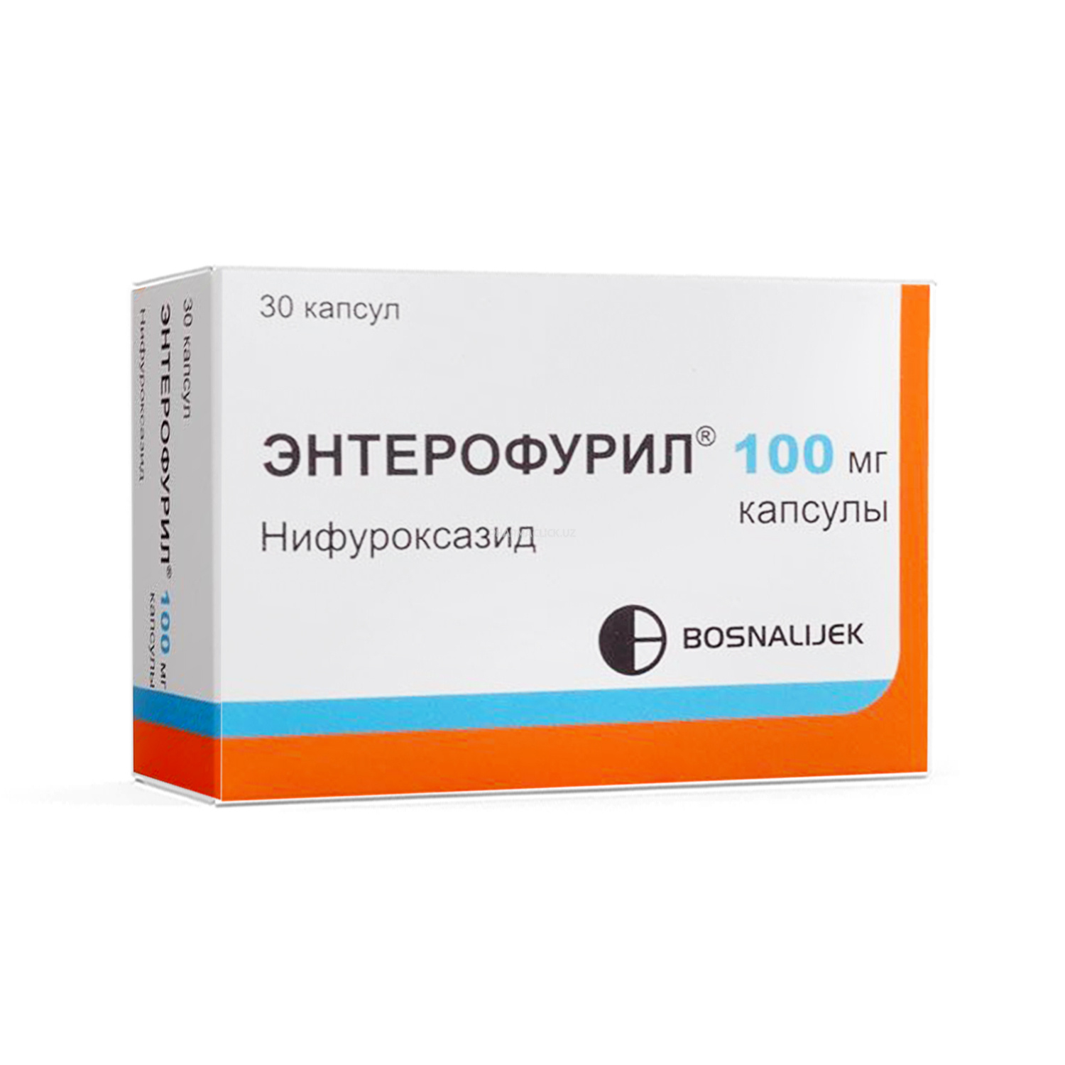 Enterofuril kaps. (Nifuroksazid) 100mg №30