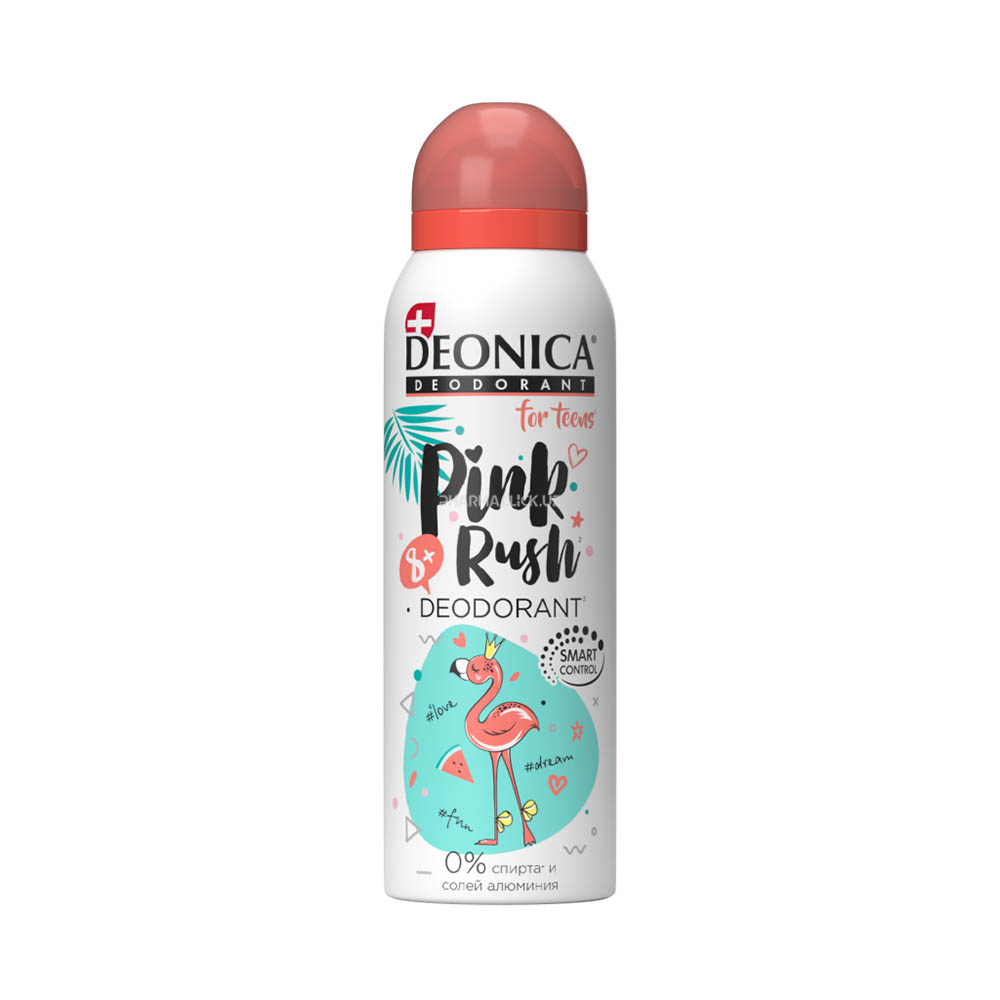 Дезодорант-спрей для девочек Deonica for Teens "Pink Rush" 125 мл 
