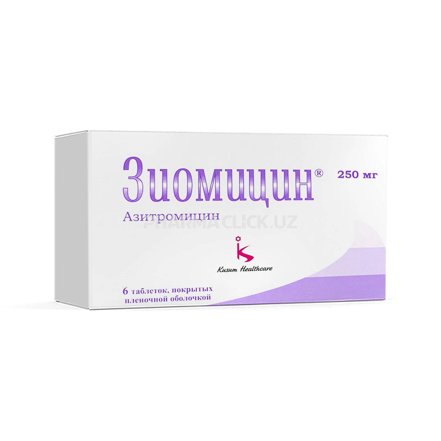 Зиомицин-250 таб. №6 Зиомицин-250 таб. №6