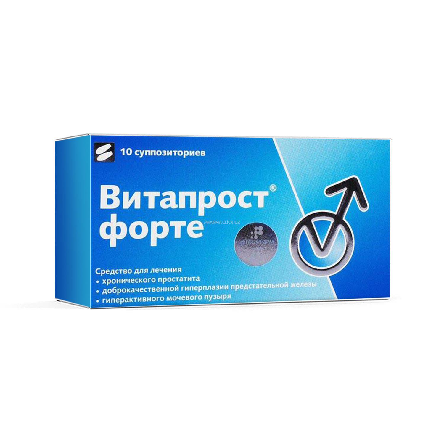 Vitaprost Forte rektal suppozitoriylar 20 mg №10 (Nijfarm)