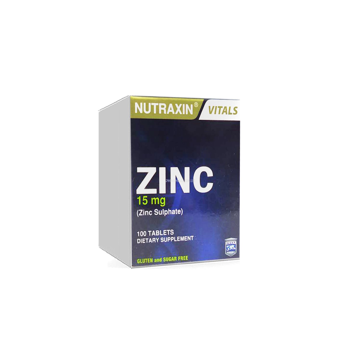 NUTRAXIN Цинк (Zinc Sulphate ) 15 мг 100 Tablets
