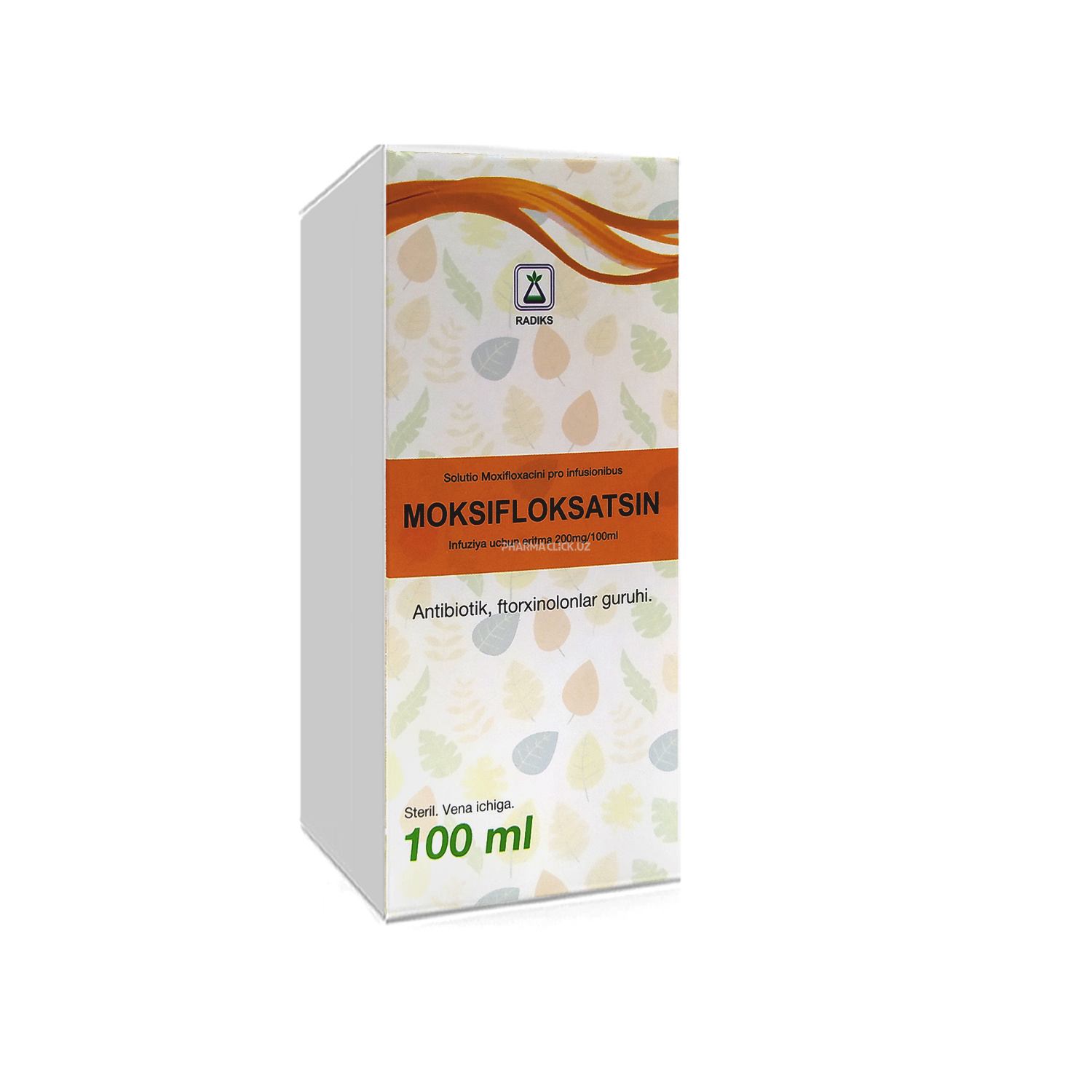 Моксифлоксацин раствор для инфузий  200 мг 100мл Radiks