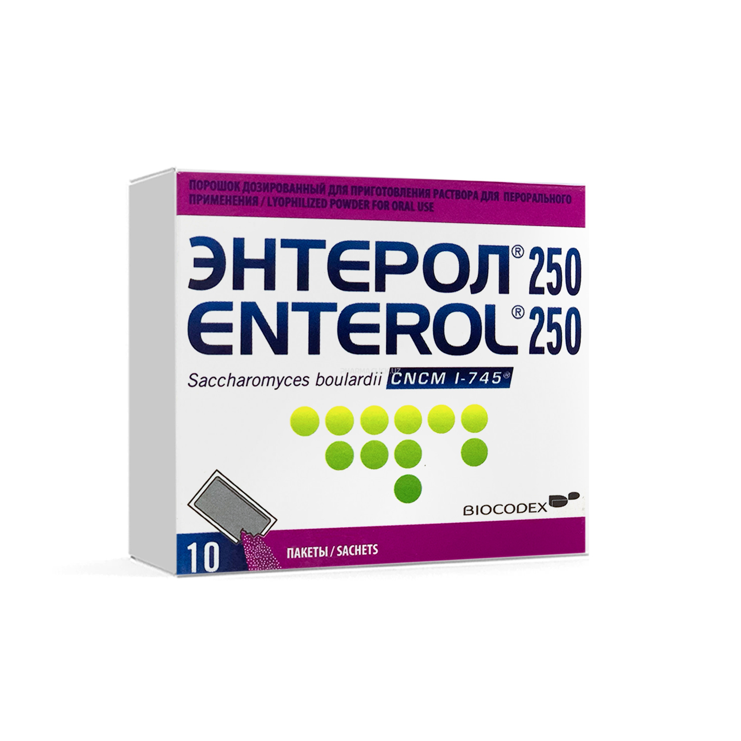 Энтерол 250 мг № 10 пакет